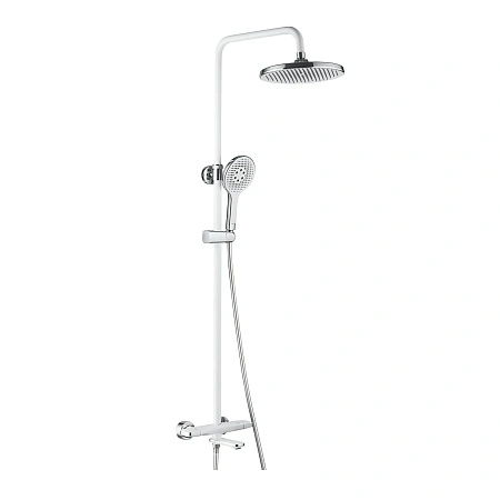 Душевая система Rose R3996F с термостатом, белый/хром Душевая система Rose R3996F с термостатом, белый/хром