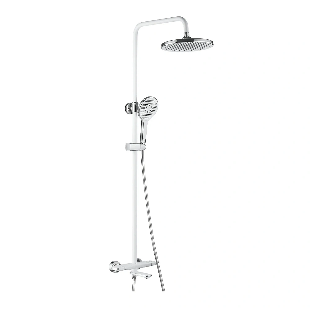 Душевая система Rose R3996F с термостатом, белый/хром — Изображение 1