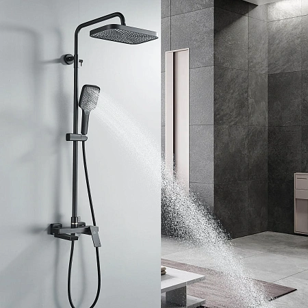 Душевая система Rose R1836H черный Душевая система Rose R1836H черный