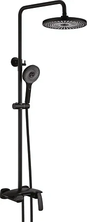 Душевая система Rose R1136H с каскадным изливом, черный Душевая система Rose R1136H с каскадным изливом, черный