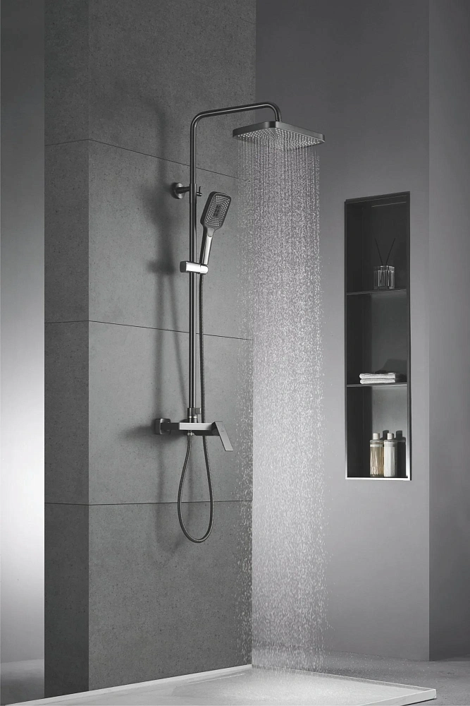 Душевая система Rose R1836T-6 пепельный — Изображение 3