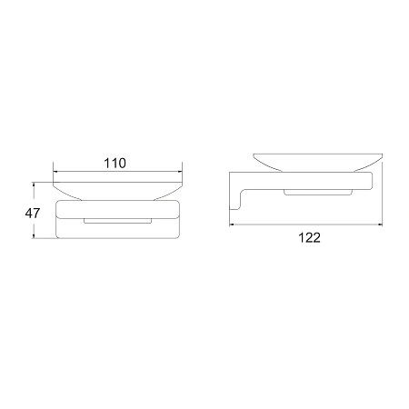 Мыльница Rose RG1803C белый Мыльница Rose RG1803C белый
