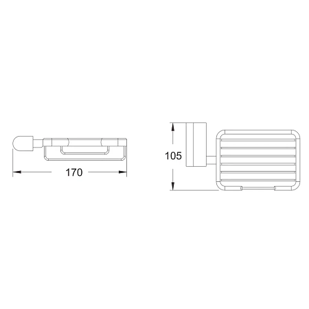 Мыльница Rose RG1704H черный Мыльница Rose RG1704H черный