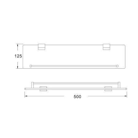 Полка Rose RG1719T пепельный Полка Rose RG1719T пепельный