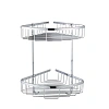 Полка Rose RW12 угловая, двухъярусная, хром Полка Rose RW12 угловая, двухъярусная, хром