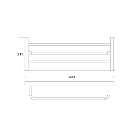 Полотенцедержатель Rose RG1708T пепельный Полотенцедержатель Rose RG1708T пепельный