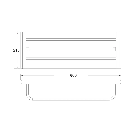 Полотенцедержатель Rose RG1708H черный Полотенцедержатель Rose RG1708H черный