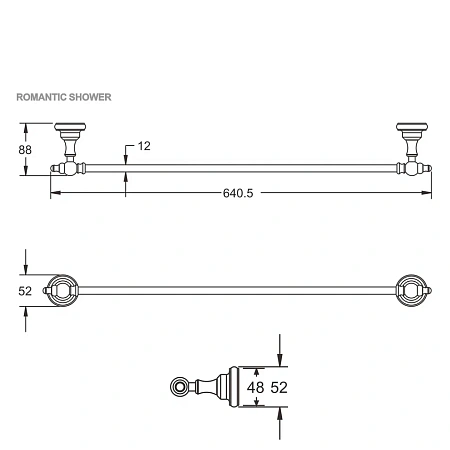 Полотенцедержатель Rose RG1117Q бронза Полотенцедержатель Rose RG1117Q бронза