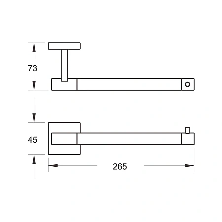 Полотенцедержатель Rose RG3006H золото/черный Полотенцедержатель Rose RG3006H золото/черный