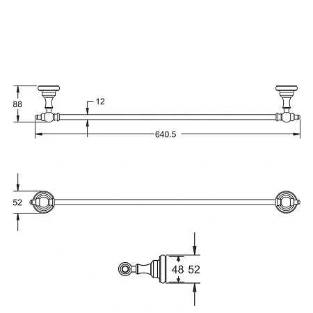 Полотенцедержатель Rose RG1117 хром Полотенцедержатель Rose RG1117 хром