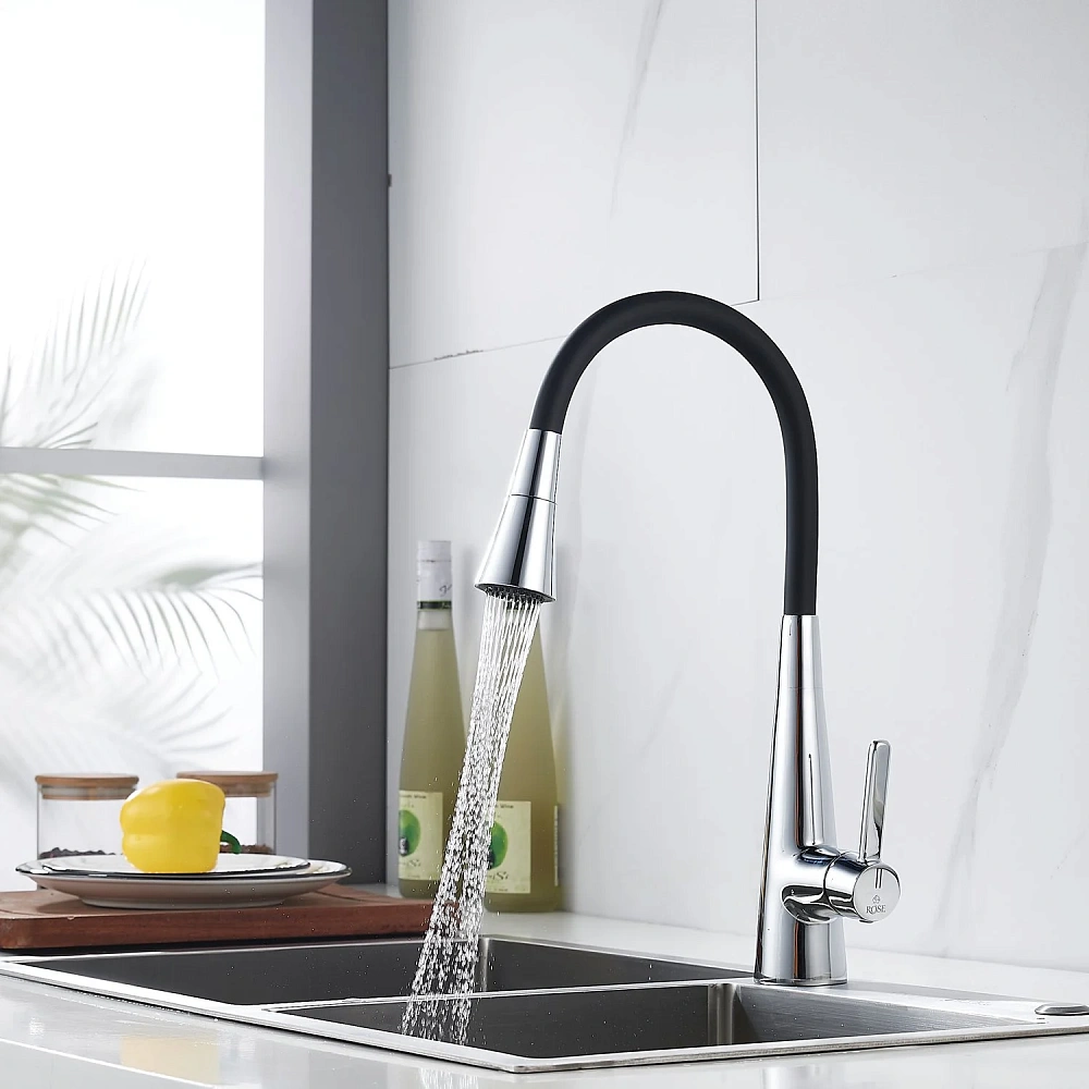 Смеситель для кухни Rose R213 с гибким изливом, хром — Изображение 15