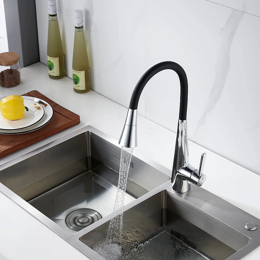 Смеситель для кухни Rose R213 с гибким изливом, хром — Изображение 20