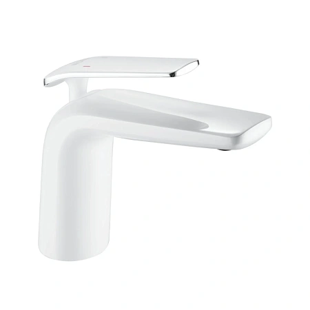Смеситель для раковины Rose R39F R3901F белый/хром Смеситель для раковины Rose R39F R3901F белый/хром