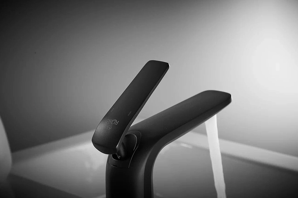 Смеситель для раковины Rose R39H R3901H черный — Изображение 4