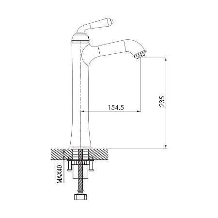 Смеситель для раковины Rose R02Q R0211Q бронза Смеситель для раковины Rose R02Q R0211Q бронза