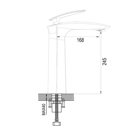 Смеситель для раковины Rose R11 R1111 хром Смеситель для раковины Rose R11 R1111 хром