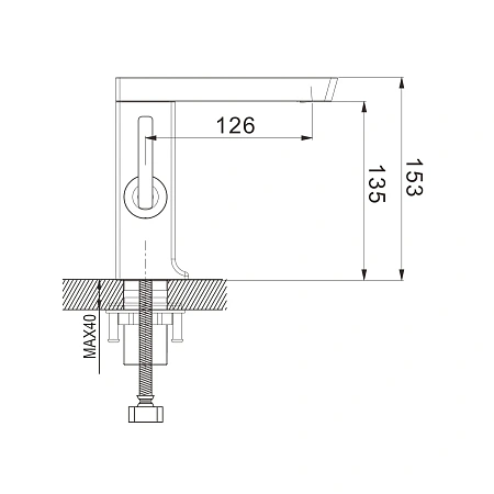 Смеситель для раковины Rose R18C R1801C белый Смеситель для раковины Rose R18C R1801C белый