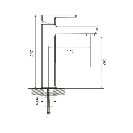 Смеситель для раковины Rose R18C R1811C-1 белый Смеситель для раковины Rose R18C R1811C-1 белый