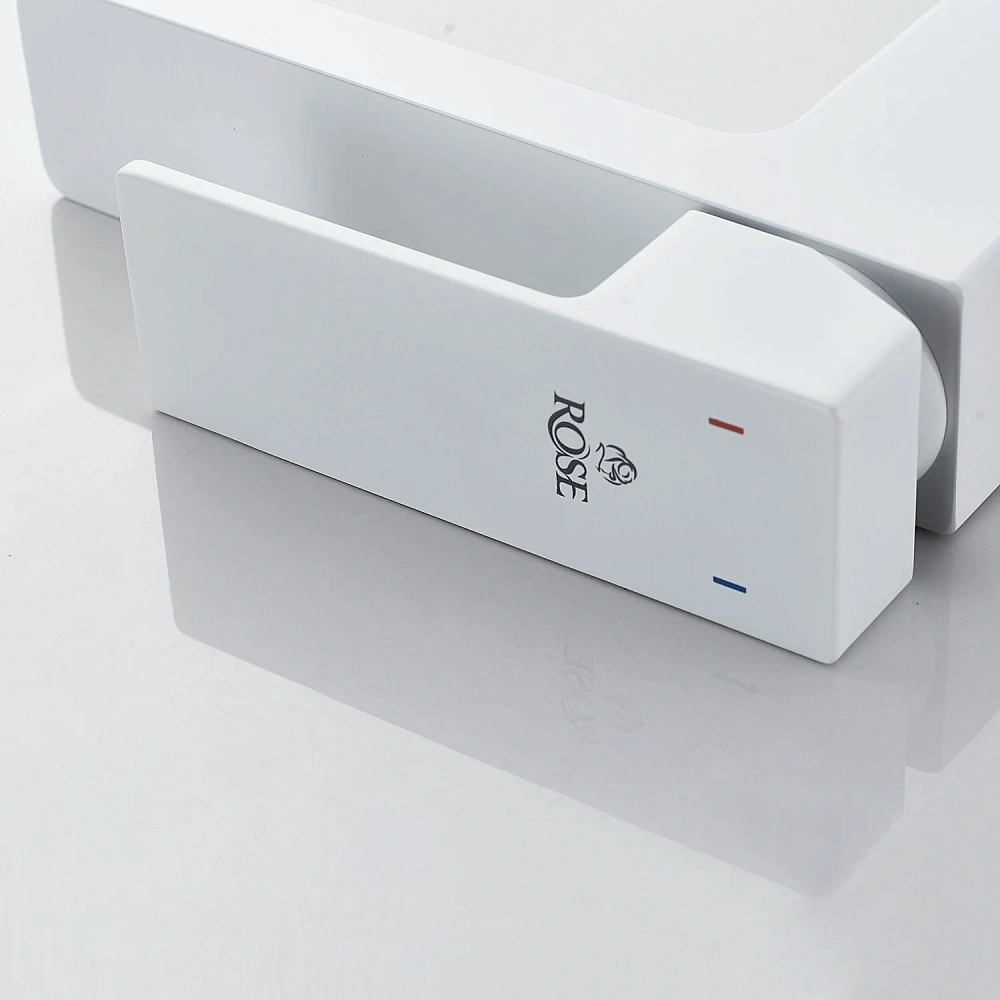 Смеситель для раковины Rose R1801C-1 белый — Изображение 5