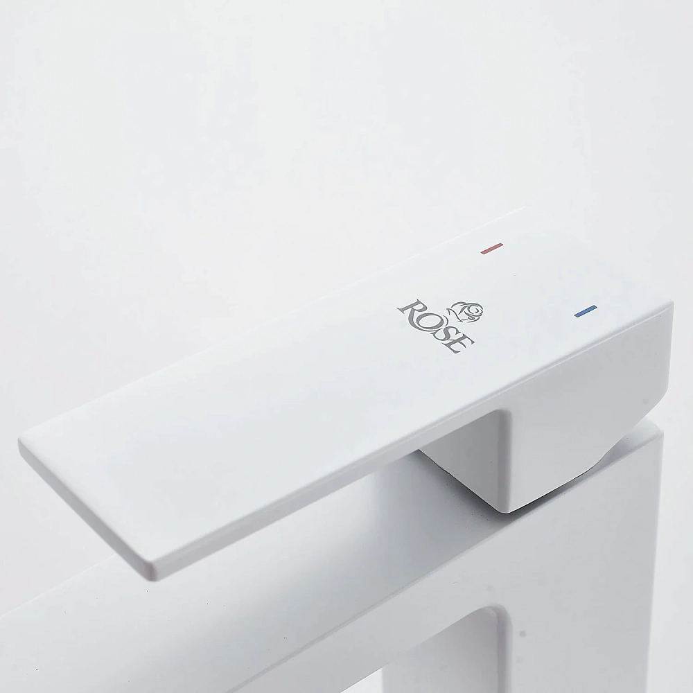 Смеситель для раковины Rose R1801C-1 белый — Изображение 6