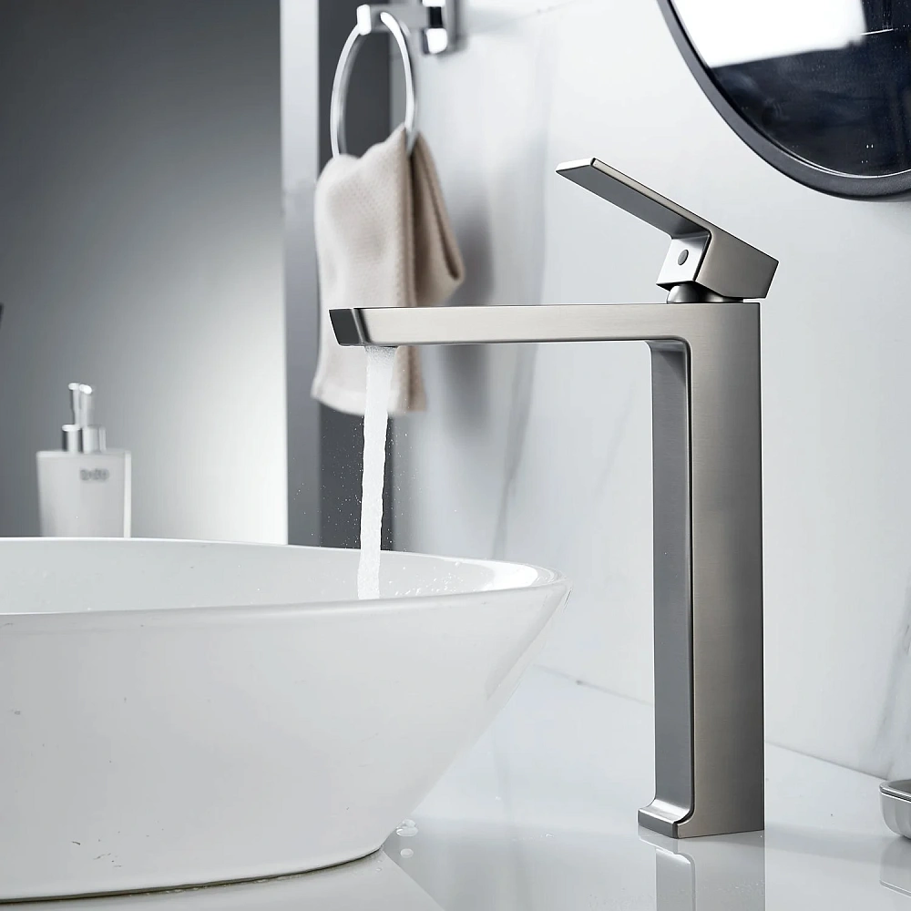 Смеситель для раковины Rose R18T R1811T-1 оружейная сталь — Изображение 10