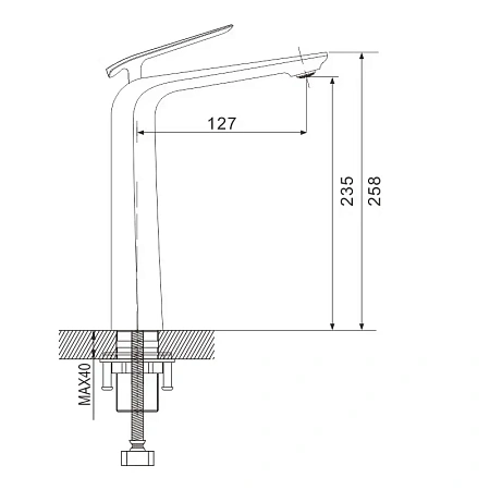 Смеситель для раковины Rose R13 R1311 хром Смеситель для раковины Rose R13 R1311 хром
