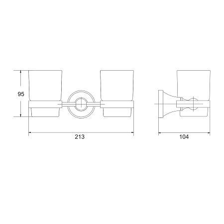 Стакан Rose RG1922T пепельный Стакан Rose RG1922T пепельный