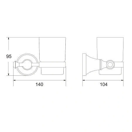 Стакан Rose RG1912E золото Стакан Rose RG1912E золото
