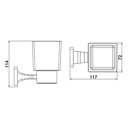 Стакан Rose RG1512H черный Стакан Rose RG1512H черный