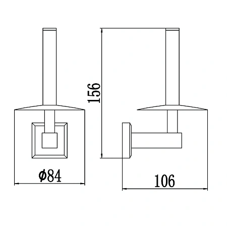 Держатель туалетной бумаги Savol S-009552-1 хром Держатель туалетной бумаги Savol S-009552-1 хром