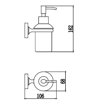 Дозатор жидкого мыла Savol S-008731 хром Дозатор жидкого мыла Savol S-008731 хром