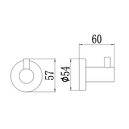 Крючок Savol S-005653Q графит Крючок Savol S-005653Q графит
