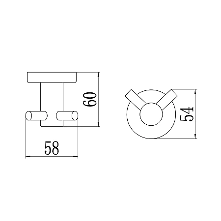 Крючок Savol S-005654Q графит Крючок Savol S-005654Q графит