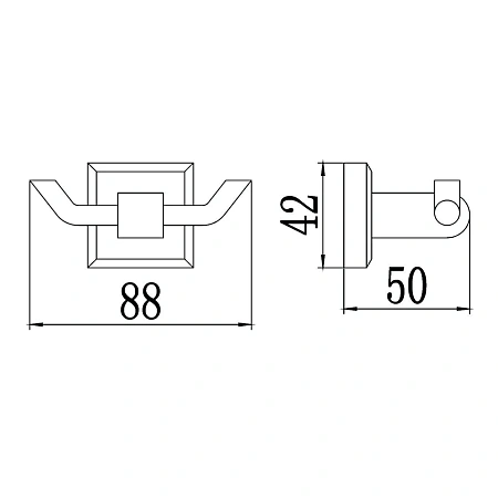 Крючок Savol S-009554 хром Крючок Savol S-009554 хром