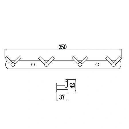 Крючок Savol S-007224C бронза Крючок Savol S-007224C бронза