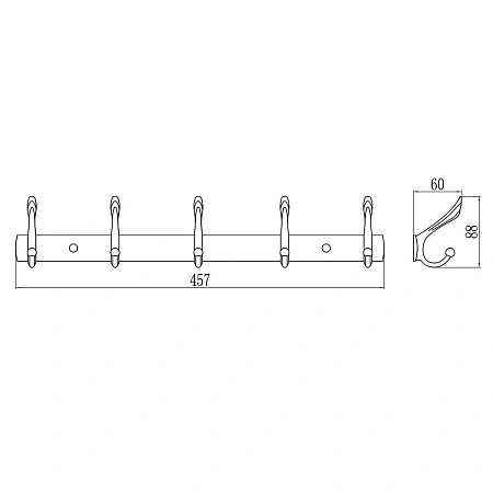 Крючок Savol S-00115B золото Крючок Savol S-00115B золото