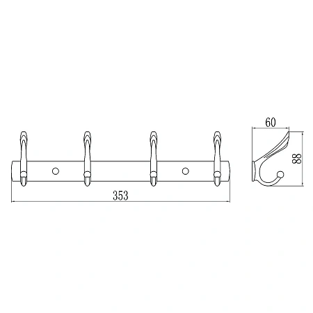 Крючок Savol S-00114B золото Крючок Savol S-00114B золото