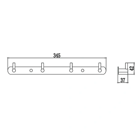 Крючок Savol S-007214H черный Крючок Savol S-007214H черный