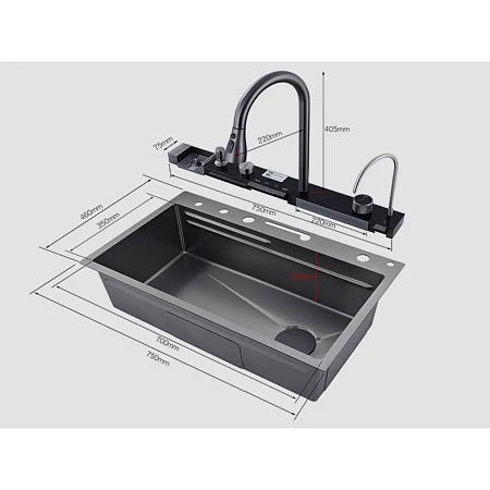 Кухонная мойка Savol S-SC001W белый Кухонная мойка Savol S-SC001W белый