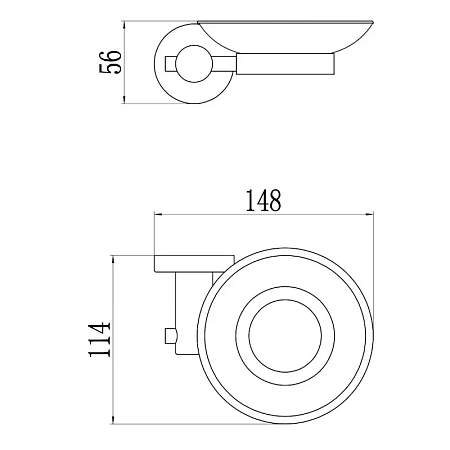 Мыльница Savol S-005659C золото матовое Мыльница Savol S-005659C золото матовое