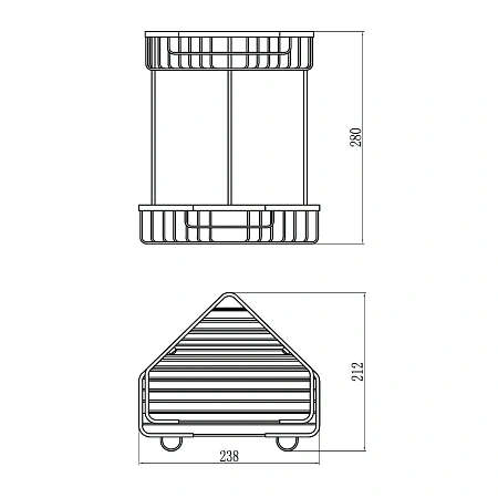 Полка Savol S-002832-2 угловая, хром Полка Savol S-002832-2 угловая, хром