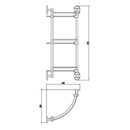 Полка Savol S-007073-3 угловая, хром Полка Savol S-007073-3 угловая, хром
