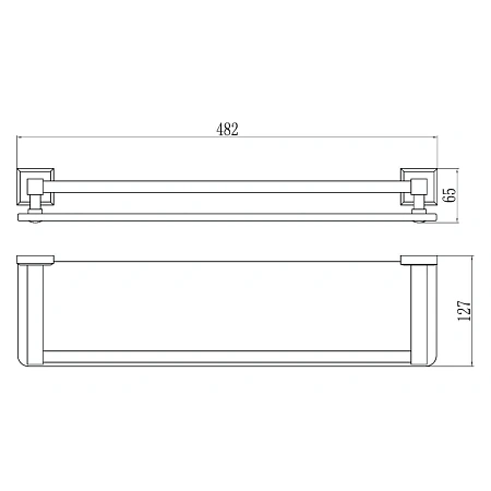 Полка Savol S-509591 хром Полка Savol S-509591 хром