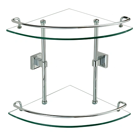 Полка Savol S-095322 угловая, хром