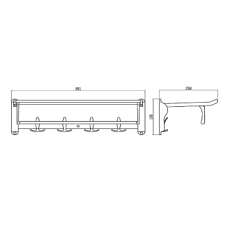 Полотенцедержатель Savol S-006099 хром Полотенцедержатель Savol S-006099 хром