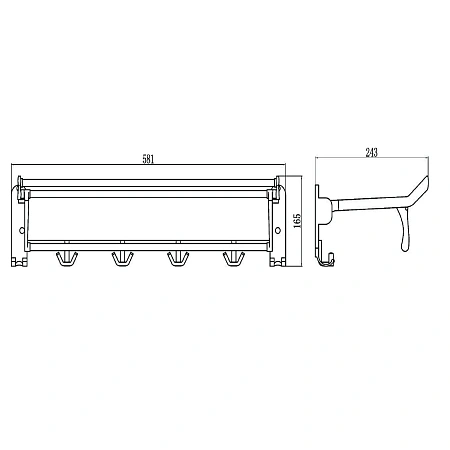 Полотенцедержатель Savol S-008099 хром Полотенцедержатель Savol S-008099 хром