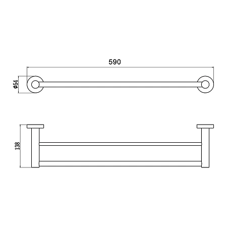 Полотенцедержатель Savol S-005648Q графит Полотенцедержатель Savol S-005648Q графит