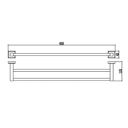 Полотенцедержатель Savol S-609548 хром Полотенцедержатель Savol S-609548 хром