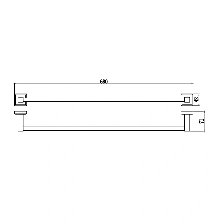 Полотенцедержатель Savol S-609524 хром Полотенцедержатель Savol S-609524 хром