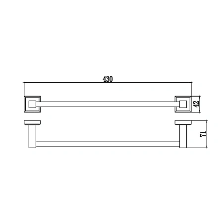 Полотенцедержатель Savol S-409524 хром Полотенцедержатель Savol S-409524 хром